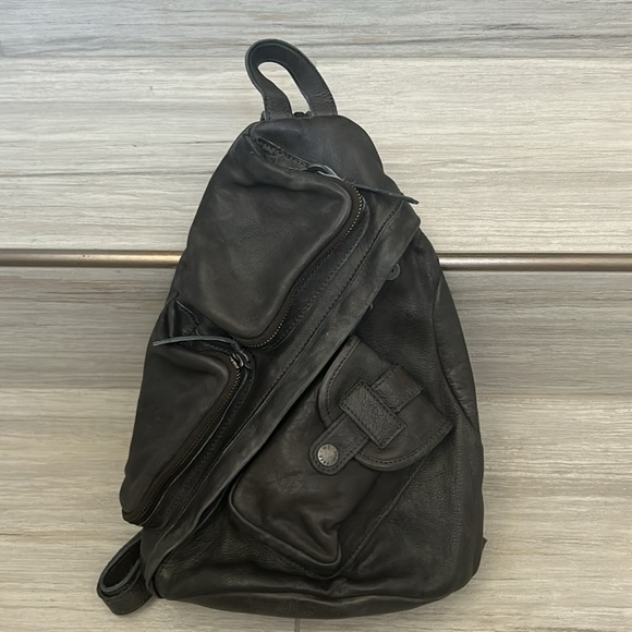 We The Free Free People Leather Sparrow Convertible Sling Bag - Picture 2 of 14